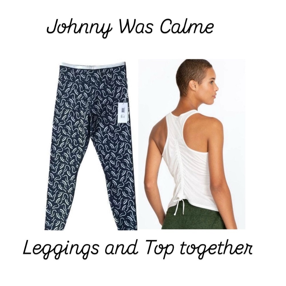 Johnny Was Calme Ease Racerback Tank And Endurance High Waist Leggings Set